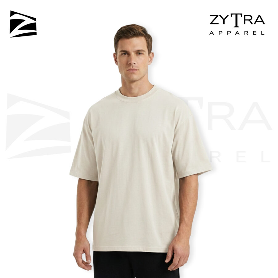 180 GSM Premium Cotton - Light Brown - Oversized T-shirt Unisex
