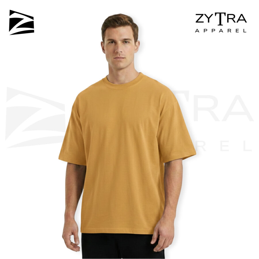 180 GSM Premium Cotton - Yellow - Oversized T-shirt Unisex