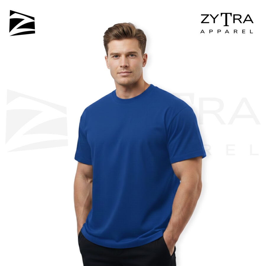 240 GSM Premium French – Blue – Oversized T-shirt Unisex