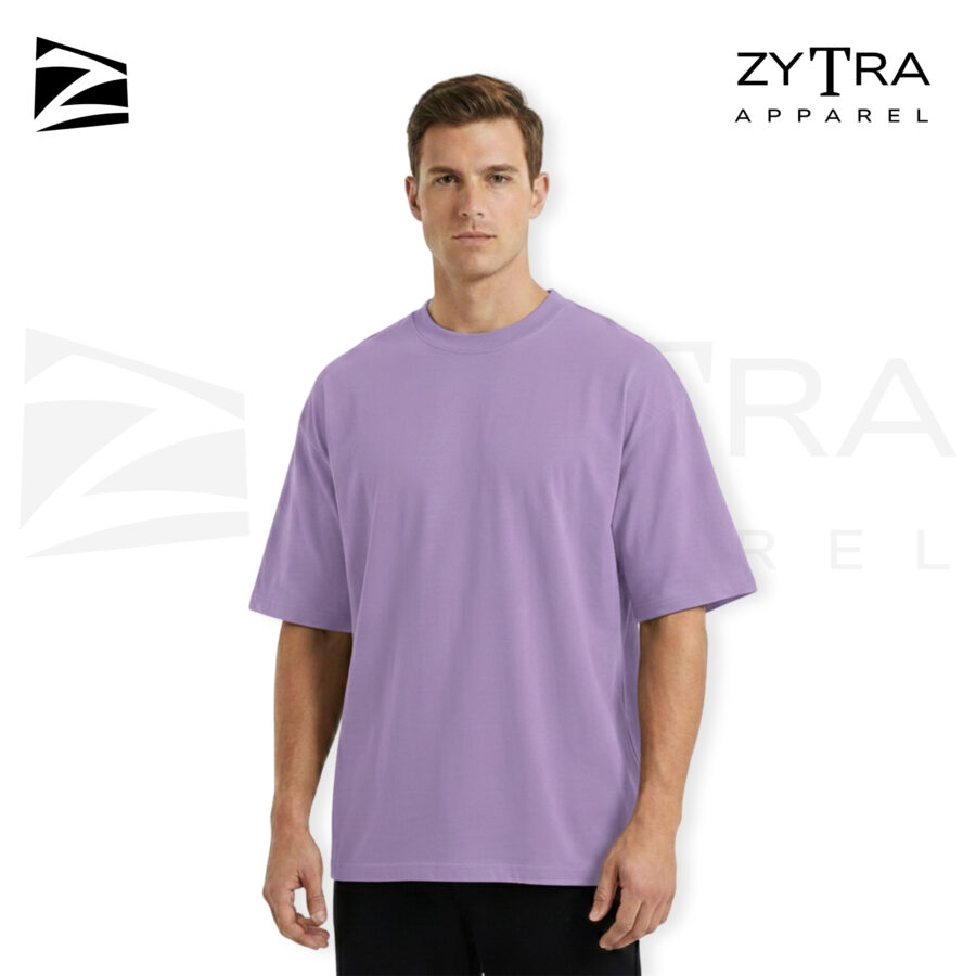 240 GSM Premium French – Purple – Oversized T-shirt Unisex