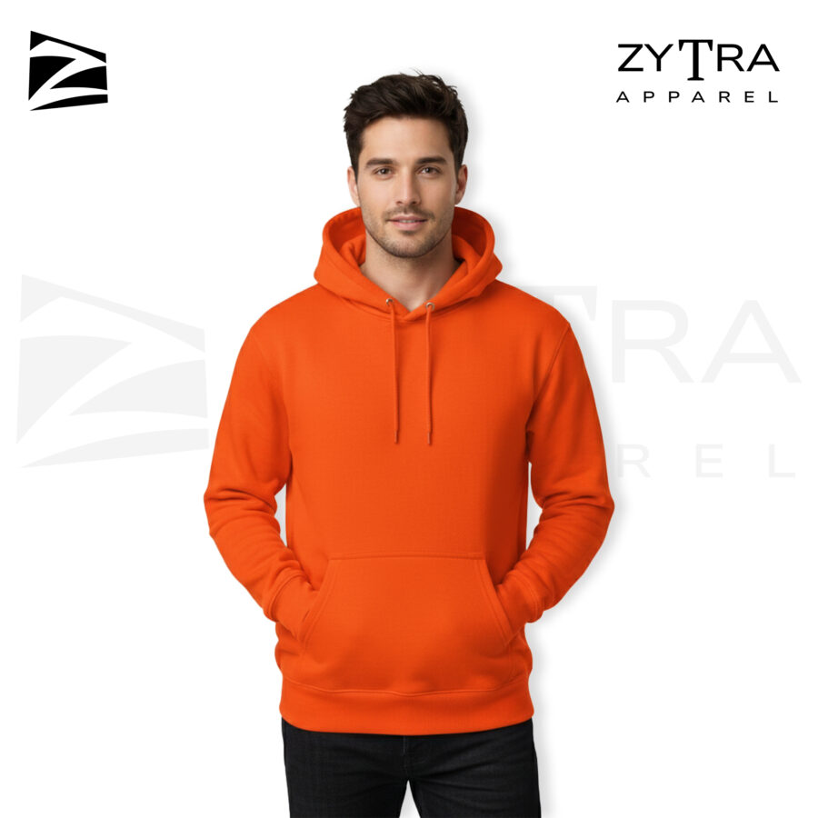 Orange Unisex Regular Hoddie