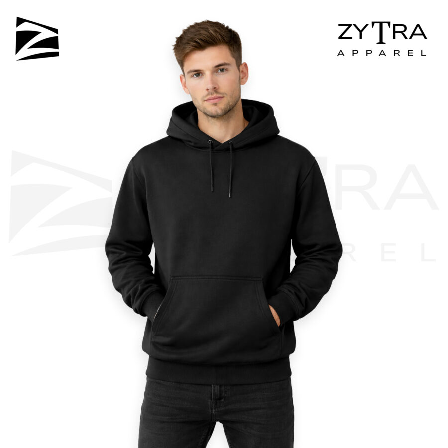 Black Unisex Regular Hoddie