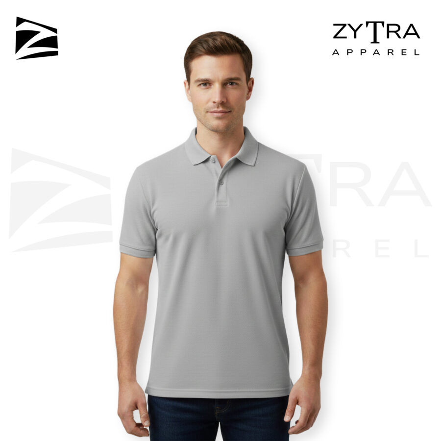 Grey Polo Regular T-shirt